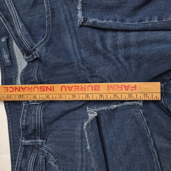 J. Jill Dark Blue Straight Leg Jeans Slim Ankle Sz 12 - Picture 7 of 10